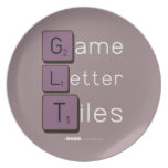 Game
 Letter
 Tiles  Plates