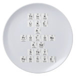 Think 
 like 
 a 
 protone 
 And 
 stay 
 positive  Plates