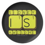Sidney
 Is
 Awesome
   Plates
