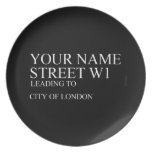 Your Name Street  Plates