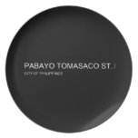 pabayo tomasaco st.  Plates
