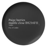 Paige harries mantle close  Plates