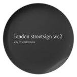 london streetsign  Plates