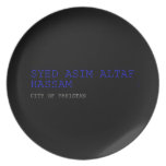 SYED ASIM ALTAF HASSAM  Plates