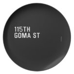 115TH Goma St  Plates