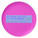 Rhianna hollis 10 elderberry  Plates