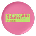 miley micklesson bond street  Plates