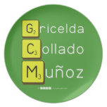 Gricelda
 Collado
 Muñoz  Plates