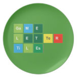 Game
 Letter
 Tiles  Plates
