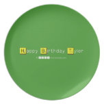 Happy Birthday Tyler  Plates