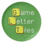 Game Letter Tiles  Plates