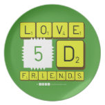 Love
 5D
 Friends  Plates