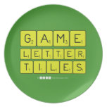 Game
 Letter
 Tiles  Plates