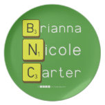 Brianna
 Nicole
 Carter  Plates