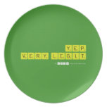 yep
 very legit  Plates