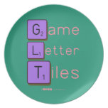 Game
 Letter
 Tiles  Plates