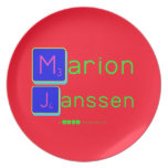 Marion
 Janssen  Plates