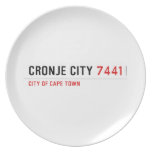 Cronje City  Plates