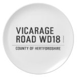 VICARAGE ROAD  Plates