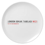 LONDON SOKAK TABELASI  Plates