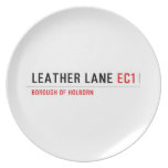 Leather Lane  Plates