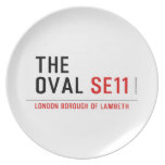 THE OVAL  Plates