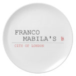 franco    mabila's  Plates