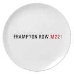 FRAMPTON ROW  Plates