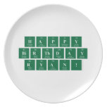 Happy
 Birthday
 Ryan!  Plates