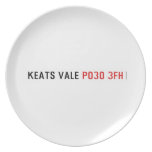 Keats Vale  Plates