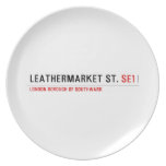 leathermarket St.  Plates