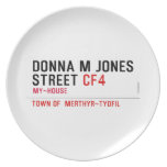 Donna M Jones STREET  Plates