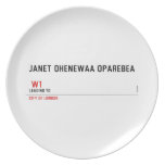 JANET OHENEWAA OPAREBEA     Plates