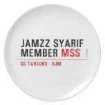 Jamzz Syarif Member  Plates