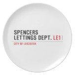 Spencers Lettings Dept.  Plates