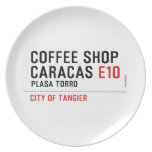 Coffee shop Caracas  Plates