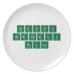 Happy
 Birthday
 Paula  Plates