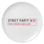 Street Party  Plates