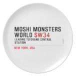 mOSHI mONSTERS wORLD  Plates