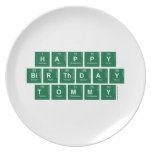 happy
 birthday 
 tommy  Plates