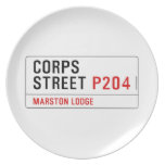 Corps Street  Plates