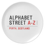 Alphabet  Street  Plates