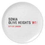 Sonia olive heights  Plates