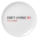 Cunty Avenue  Plates