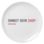 SUNSET GEEK  Plates