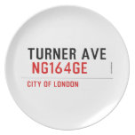 turner ave   Plates