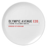 Olympic Avenue  Plates