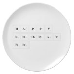 Happy
 Birthday
 Sir  Plates