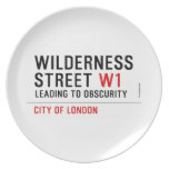 Wilderness  Street  Plates