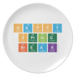 Happy
 Spring
 Break  Plates